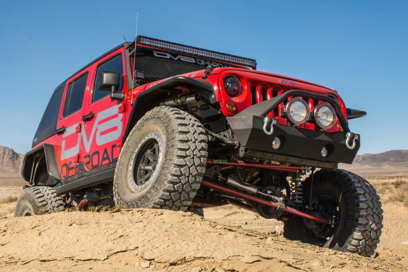DV8 Offroad 07-18 Jeep Wrangler JK Front & Rear Flat Tube Fenders FENDB-02