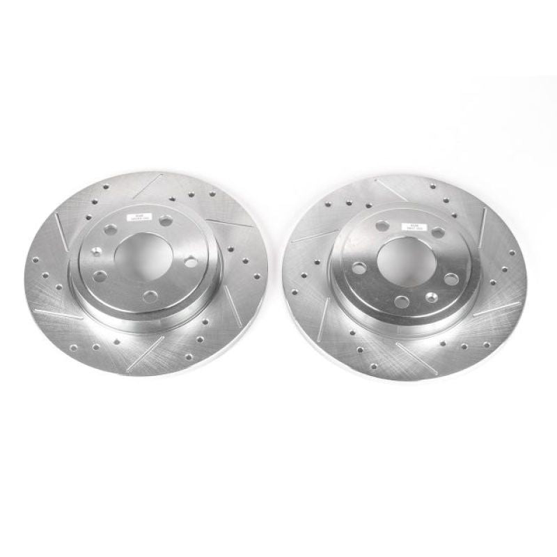 Power Stop 05-09 Audi A4 Rear Evolution Drilled & Slotted Rotors - Pair EBR1006XPR