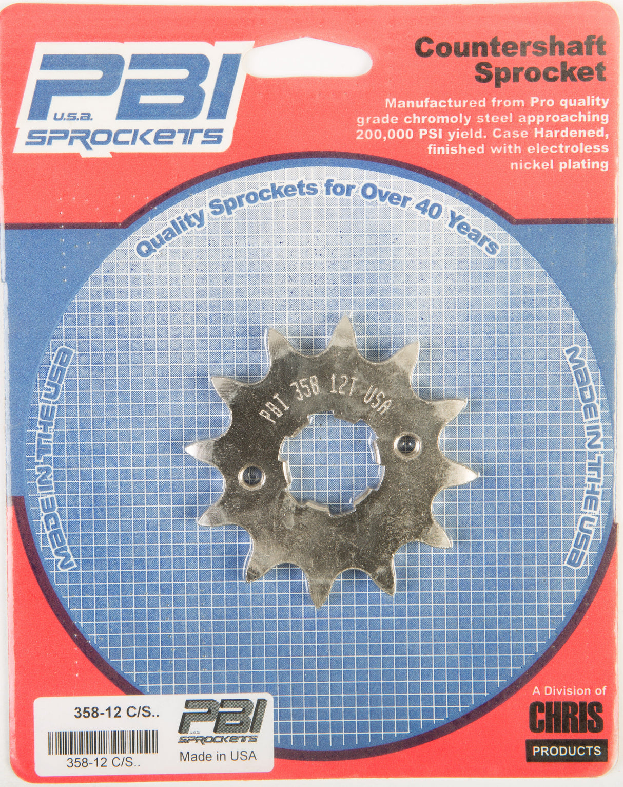 PBIFront Cs Sprocket Steel 12t-520 Hon358-12