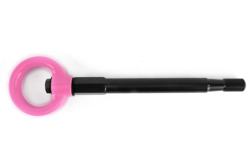 Perrin 08-14 Subaru WRX/STI Tow Hook Kit (Front) - Hyper Pink PSP-BDY-231HP
