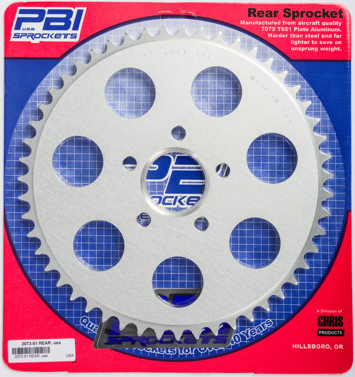 PBIRear Sprocket Aluminum 51t-530 Hd2073-51-HD