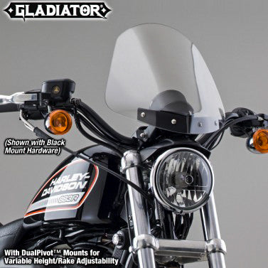 NATIONAL CYCLEGladiator Windshield W/Chrome Mounts (Light Tint)N2704