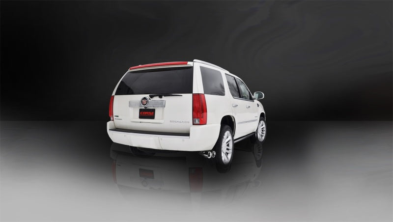 Corsa 11-13 Cadillac Escalade 6.2L V8 Polished Sport Cat-Back Exhaust 14878