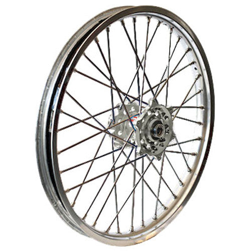 DUBYA Rear Wheel 2.15 X 18 Silver Hub Silver Rim 56-4155SS