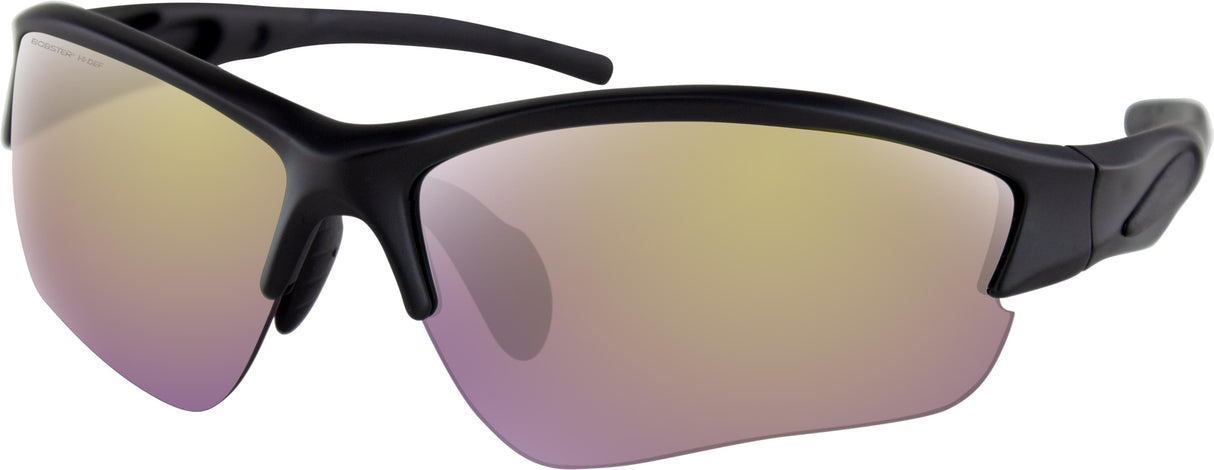 BOBSTER Rapid Sunglasses Matte Black W/Purple Hd/Yellow Mirror BRAP001H