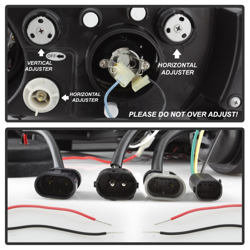 Spyder BMW Z3 96-02 Projector Headlights LED Halo Smoke High H1 Low H1 PRO-YD-BMWZ396-HL-SM 5009104