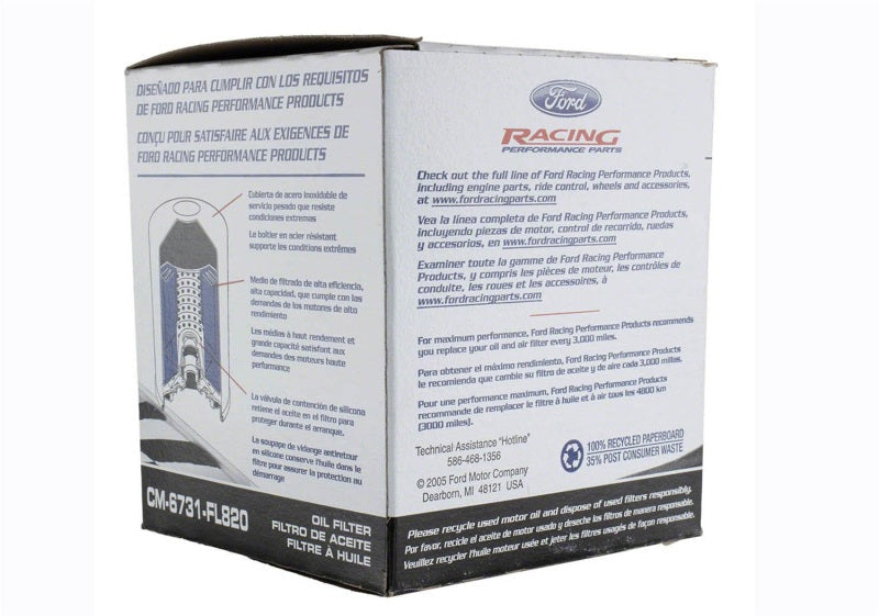 Ford Racing High Performance Oil Filter CM-6731-FL820