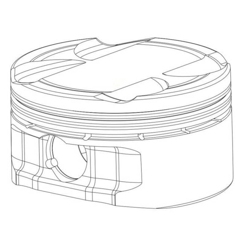 CP Piston & Ring Set for Audi/VW 2.0L TSI - Bore (83.0mm) - Size (+0.5mm) - CR (9.5) - Set of 4
