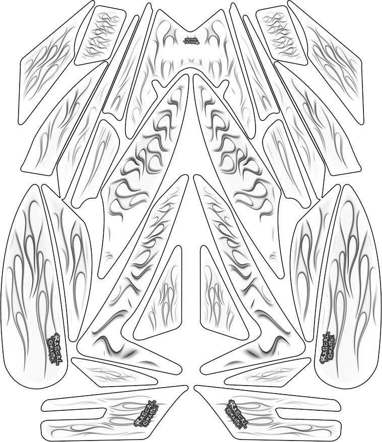 RASCAL GRAFIK Wrap Kit Flame Cbr1000rr RA36883