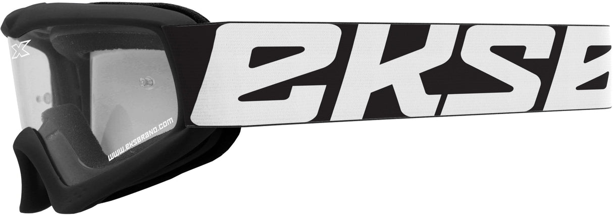 EKS BRAND X-Grom Youth Goggle Black W/Clear Lens 067-30225