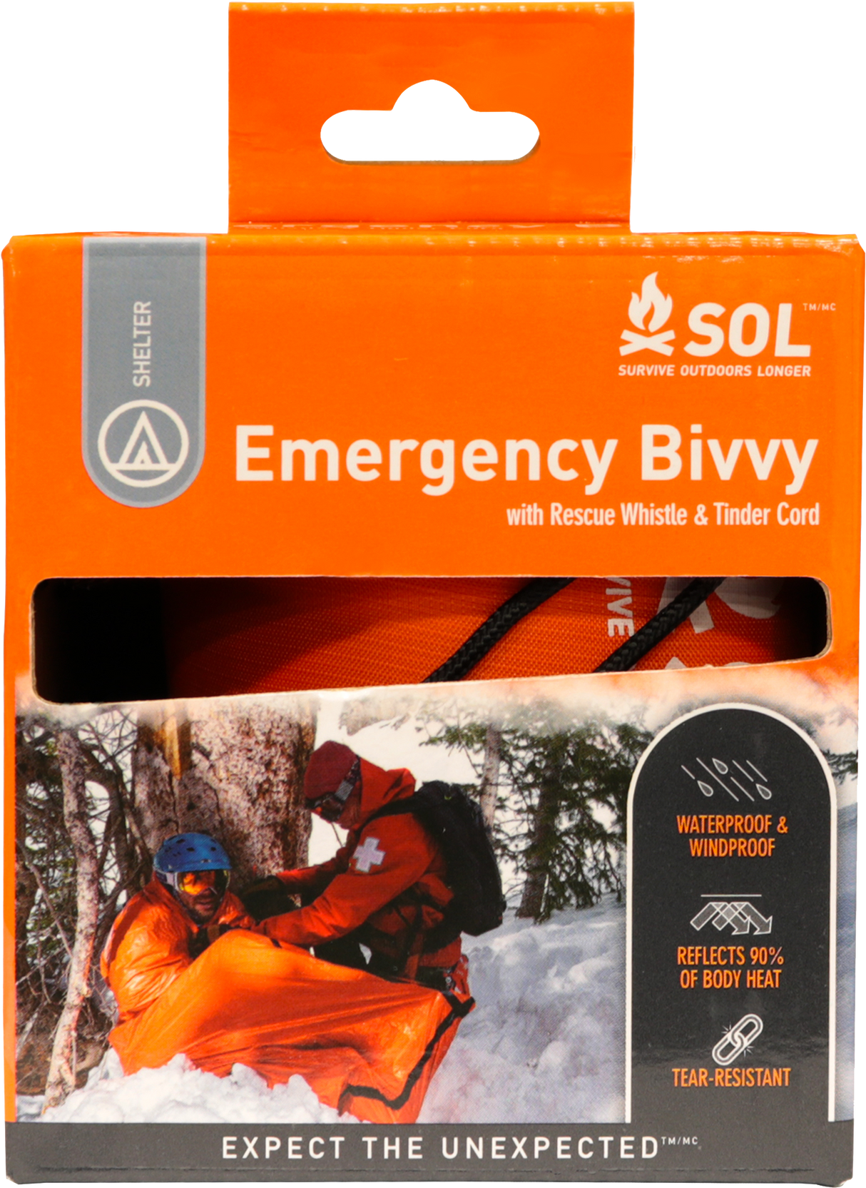 AMK Sol Emergenvy Bivvy W/ Rescue Whistle 6/Pk 0140-1142