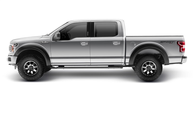 Bushwacker 15-17 Ford F-150 Styleside Extend-A-Fender Style Flares 2pc 67.1/78.9/97.6in Bed - Black 20094-02