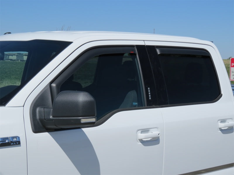 EGR 15+ Ford F150 Crew Cab In-Channel Window Visors - Set of 4 - Matte (573495) 573495