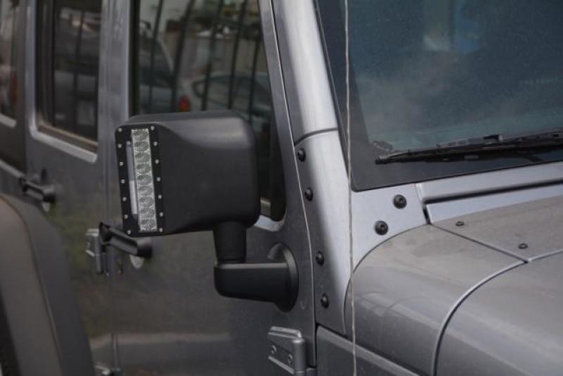 DV8 Offroad 07-18 Jeep Wrangler JK LED Mirror Housing w/ Turn Signal Option BCME27W3W