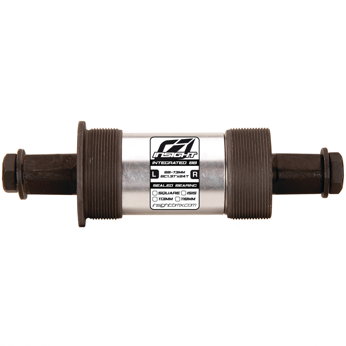 INSIGHT Bottom Bracket 118mm Square INBBS118BKPL