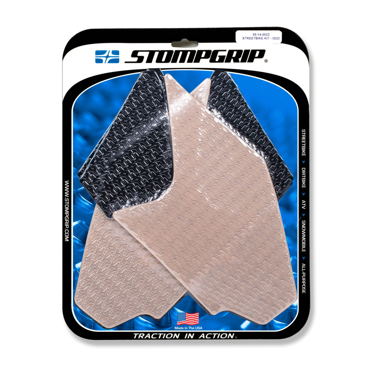 STOMPGRIP Tank Pad Kit Icon Clear/Black 55-14-0023H