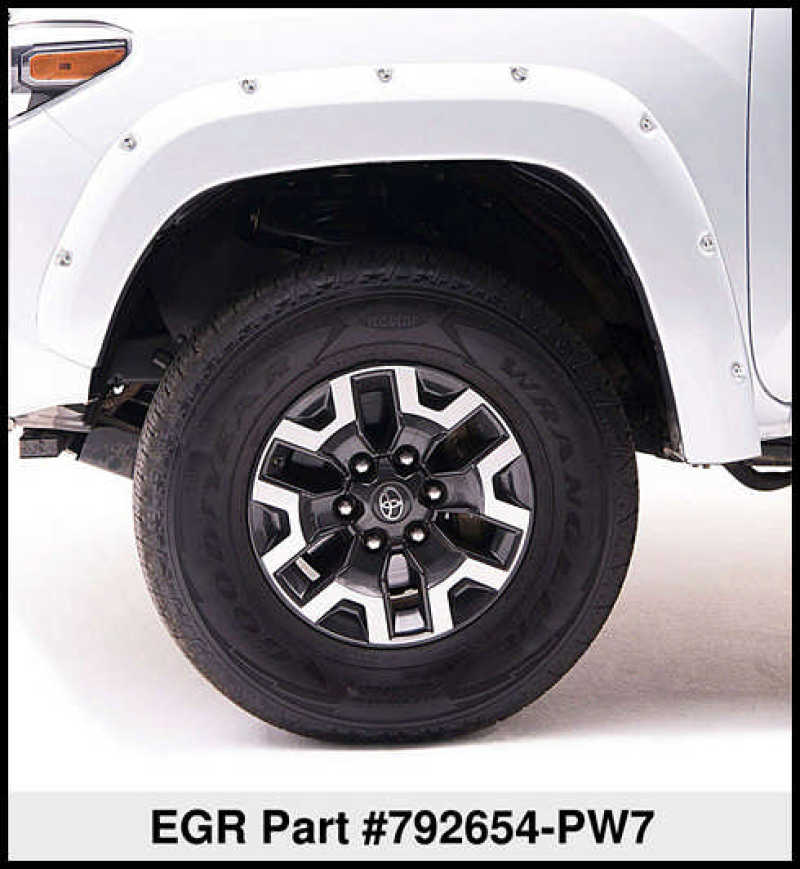 EGR 09+ Dodge Ram LD Bolt-On Look Color Match Fender Flares - Set - Bright White 792654-PW7