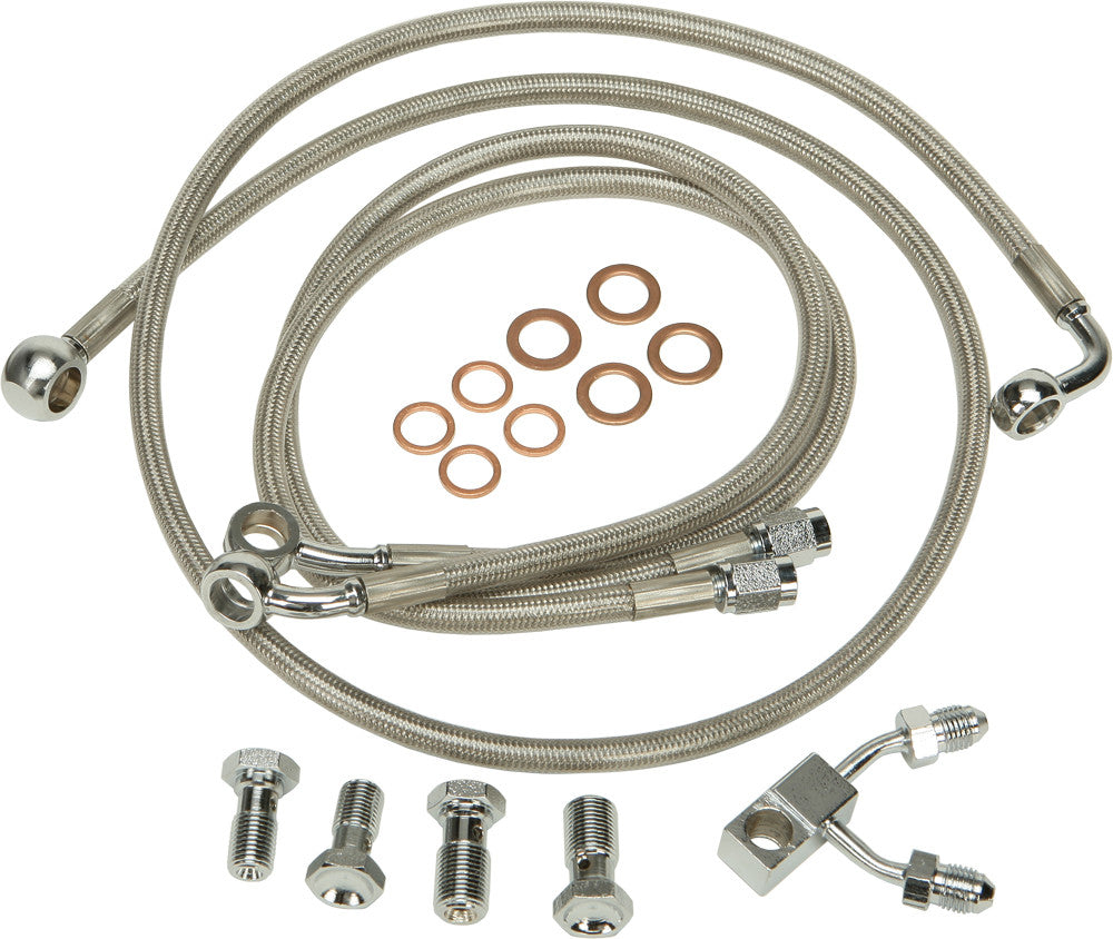 HARDDRIVE Brakeline Kit Clr Softail HD-1000