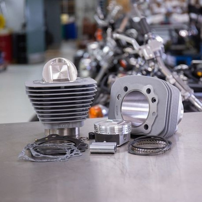 S&S Cycle 86-21 Sportster Models High Compression 1250cc Conversion Kit - Silver 910-0690