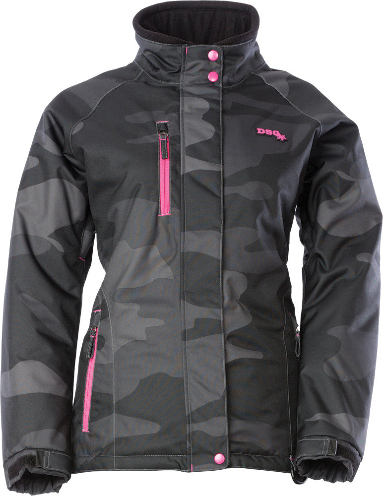 DSG Craze Jacket Lg Black/Camo/Pink 97058