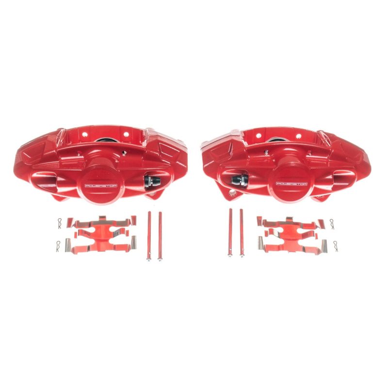 Power Stop 09-13 Infiniti FX50 Rear Red Calipers w/o Brackets - Pair S6182