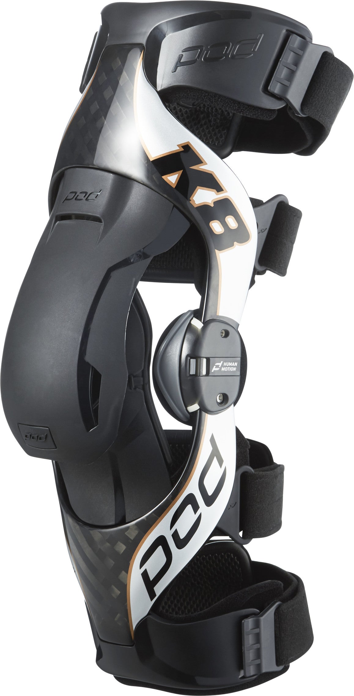 POD K8 2.0 Knee Brace Rt Carbon/Copper Md K8012-169-MD