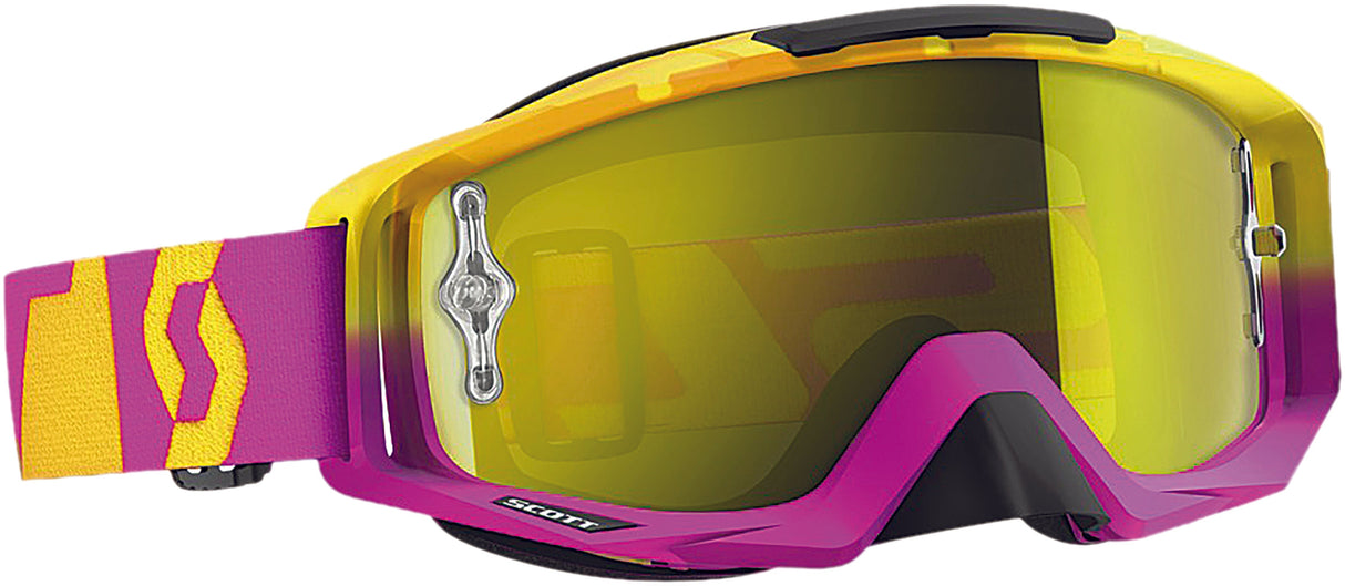 SCOTT Tyrant Oxide Goggle Pnk/Ylw W/Yellow Chrome Lens 240585-4974289