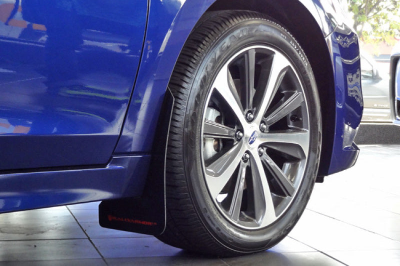 Rally Armor 2015 Subaru Legacy UR Black Mud Flap w/ Grey Logo MF34-UR-BLK/GRY