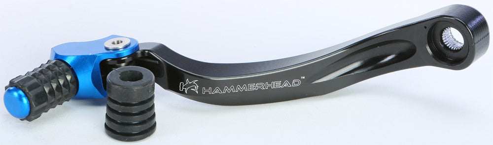 HAMMERHEAD Cnc Shift Lever W/Rubber Tip Black/Blue +15mm 01-0763-09-20