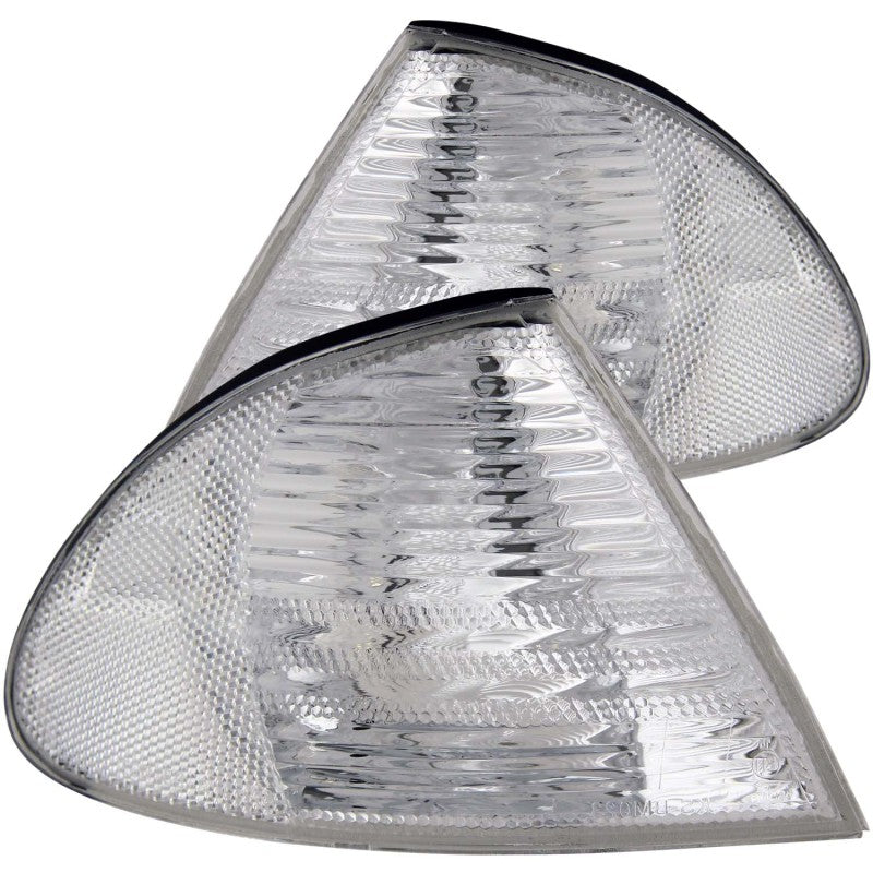 ANZO Corner Lights 1999-2001 BMW 3 Series E46 Euro Corner Lights Chrome 521006