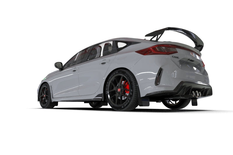 Rally Armor 2023+ Honda Civic Type R Black Mud Flap Red Logo MF97-UR-BLK-RD