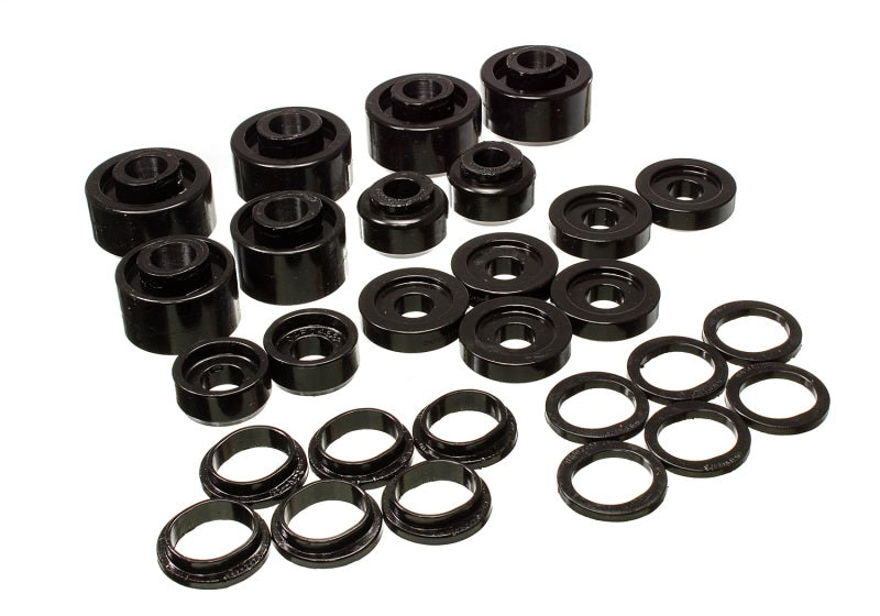 Energy Suspension 99-07 Ford F-250/F-350 SD 2/4WD Crew Cab Body Mount Set - Black 4.4120G