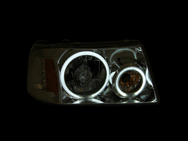 ANZO 2001-2011 Ford Ranger Projector Headlights w/ Halo Chrome (CCFL) 1 pc 111151