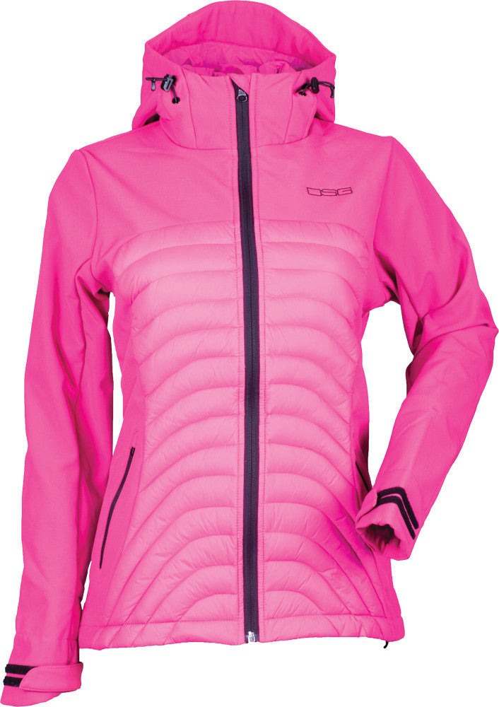 DSG Softshell Jacket Fuchsia/Black Lg 35337