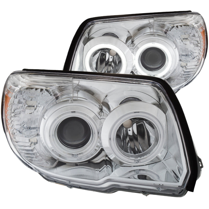ANZO 2006-2009 Toyota 4Runner Projector Headlights w/ Halo Chrome 111321
