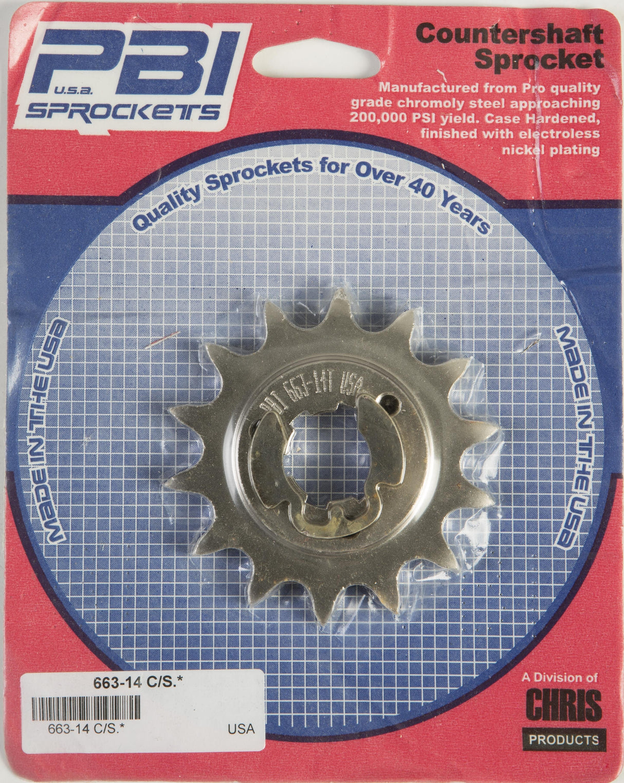PBIFront Cs Sprocket Steel 14t-525 Suz663-14
