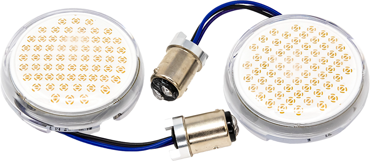 LETRIC LIGHTING CODeluxe Bullet Led Insert 1157 Switchbacks Wh/Amber/AmberLLC-D7SWAA
