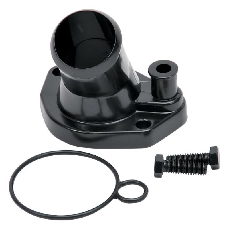 Edelbrock Steel Water Neck for Ford Small Block Windsor - Black 48143