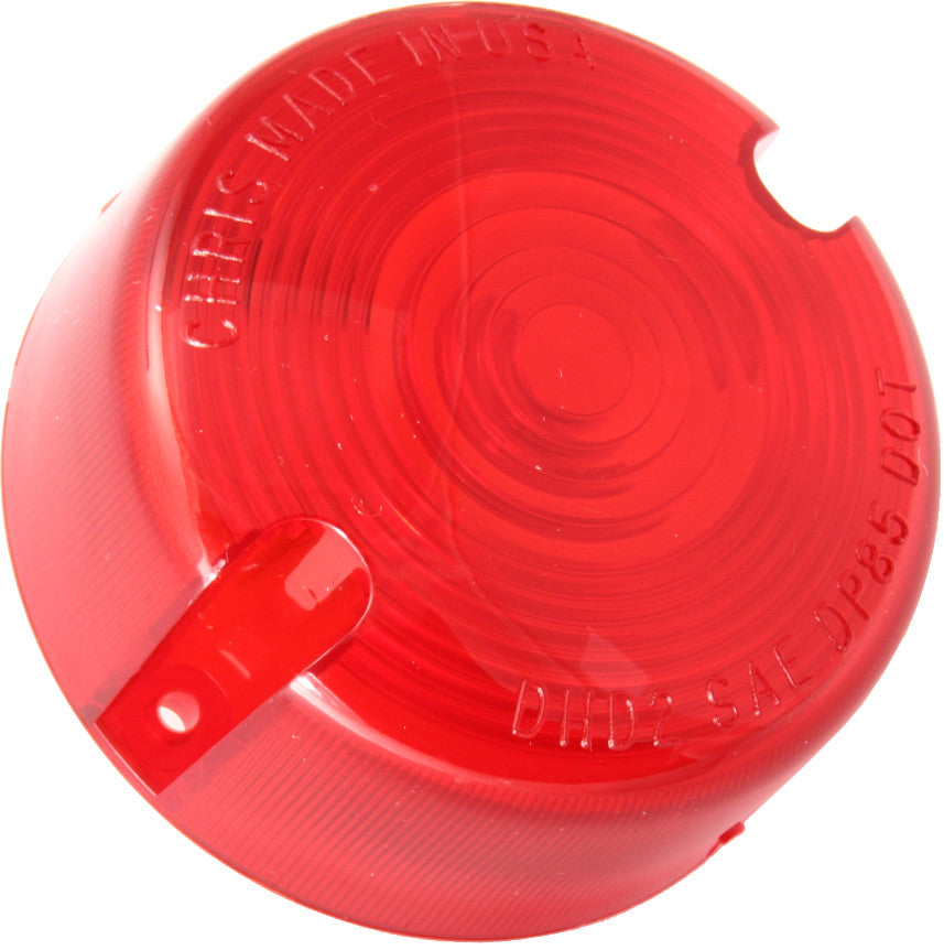 CHRIS PRODUCTS Turn Signal Lens Late Xl Models Red DHD2R