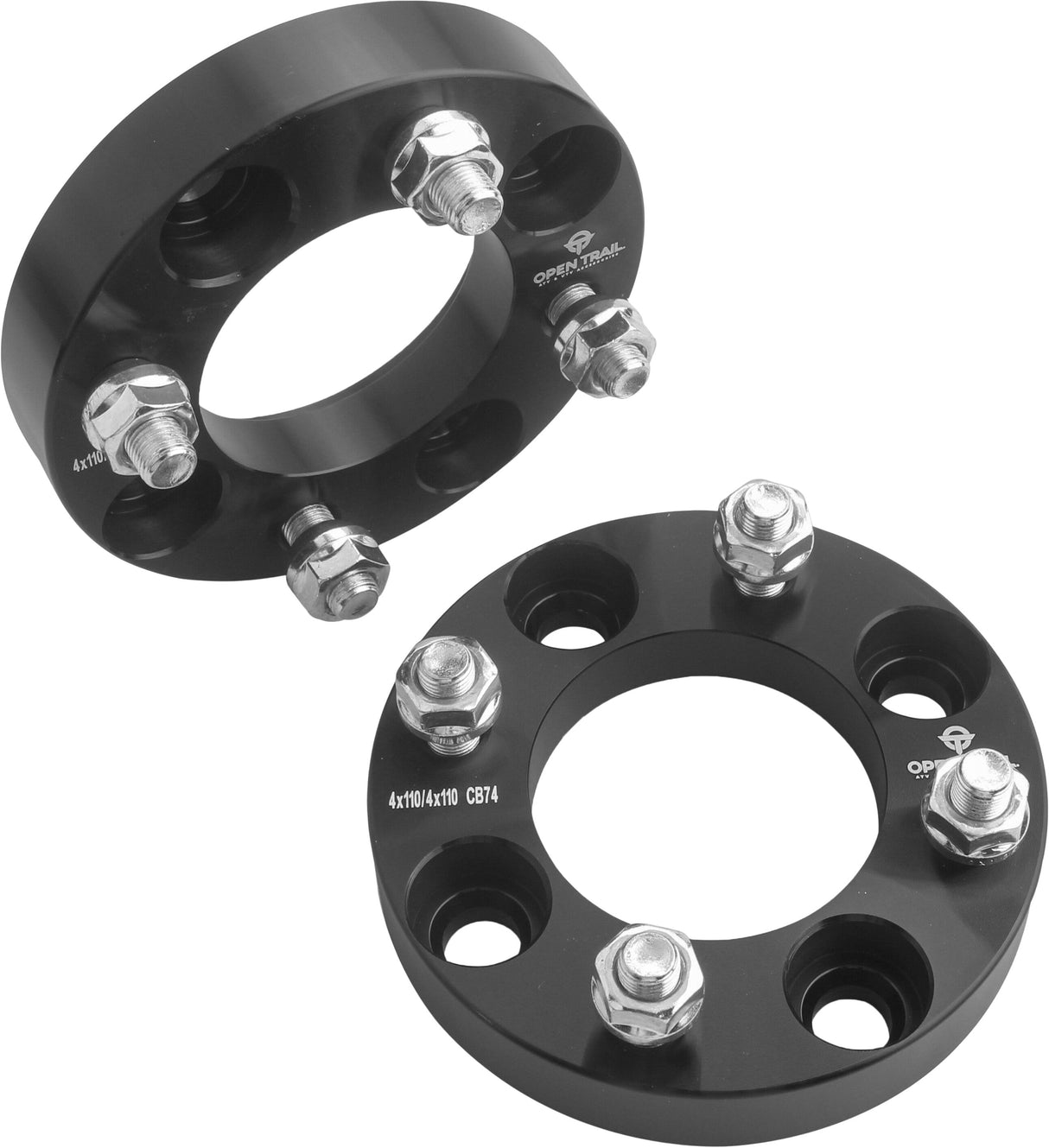 OPEN TRAILWheel Spacer 1" 4/110 Stud: 10mm X 1.25mmAC-06650BK
