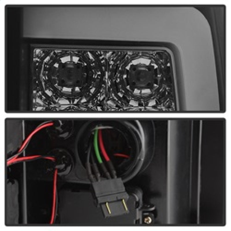 Spyder 07-13 Silverado (Will Not Work w/2010 921 Bulb)V3 Tail Lights Blk Smk ALT-YD-CS07V3-LBLED-BSM 5084095