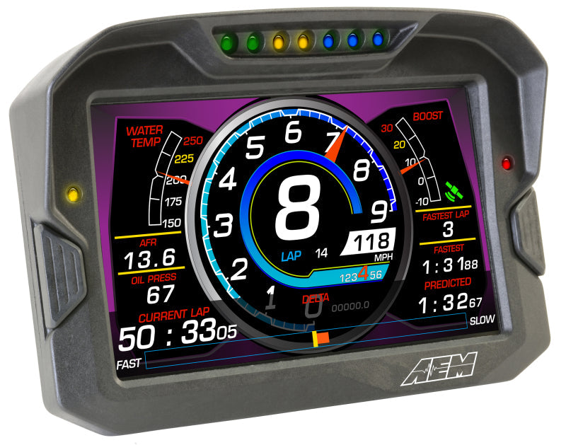 AEM CD-7 Logging GPS Enabled Race Dash Carbon Fiber Digital Display w/o VDM (CAN Input Only) 30-5703