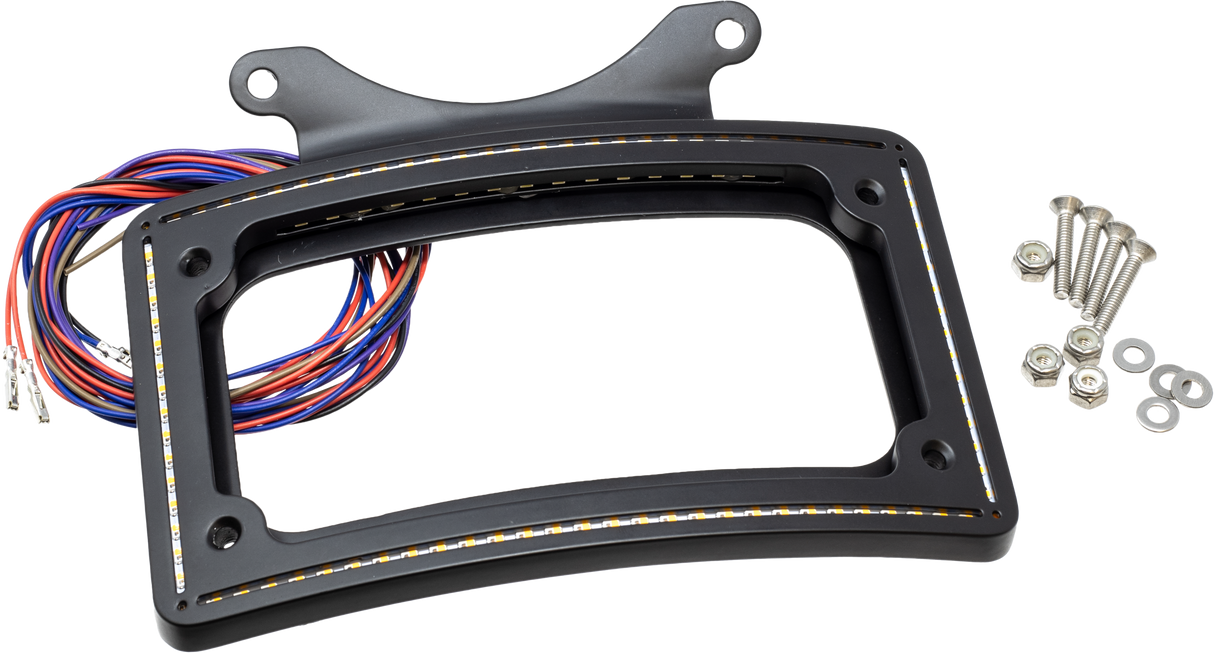 LETRIC LIGHTING COPerfect Plate Light Lp Frame Gloss Black ScoutLLC-IPPL-G