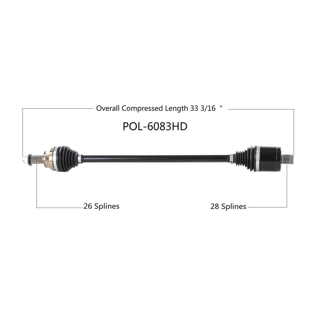 OPEN TRAILHd 2.0 Axle Rear PolPOL-6083HD