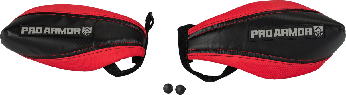 PRO ARMOR Hand Guards Blk/Red HGP100-BK/RD