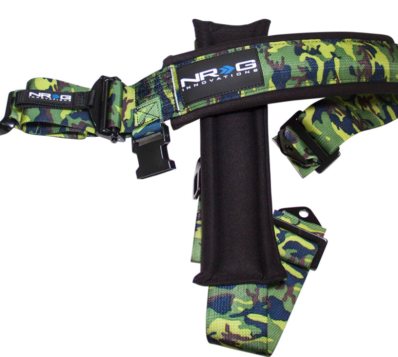NRG SFI 16.1 5pt 3in. Seat Belt Harness/ Latch Link - Camo SBH-5PCCAMO-620