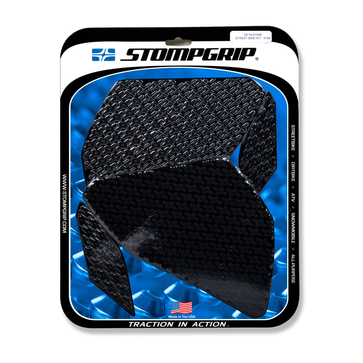 STOMPGRIP Tank Pad Kit Icon Black 55-14-0104B