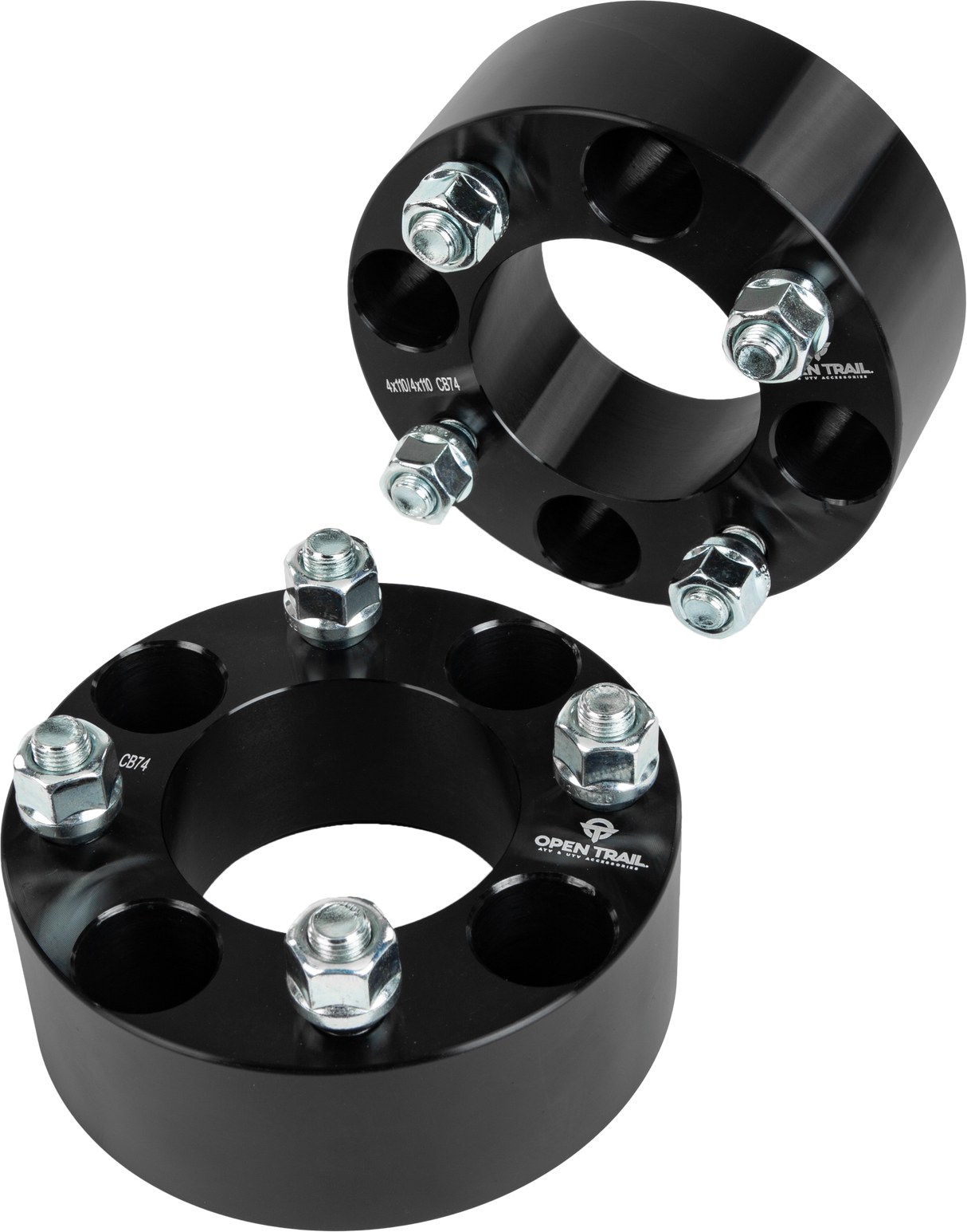 OPEN TRAILWheel Spacer 2" 4/110 Stud: 12mm X 1.25mmAC-06658-3BK