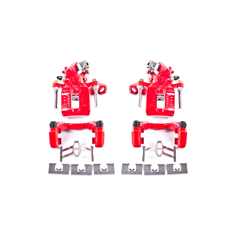 Power Stop 06-11 Acura CSX Rear Red Calipers w/Brackets - Pair S3298