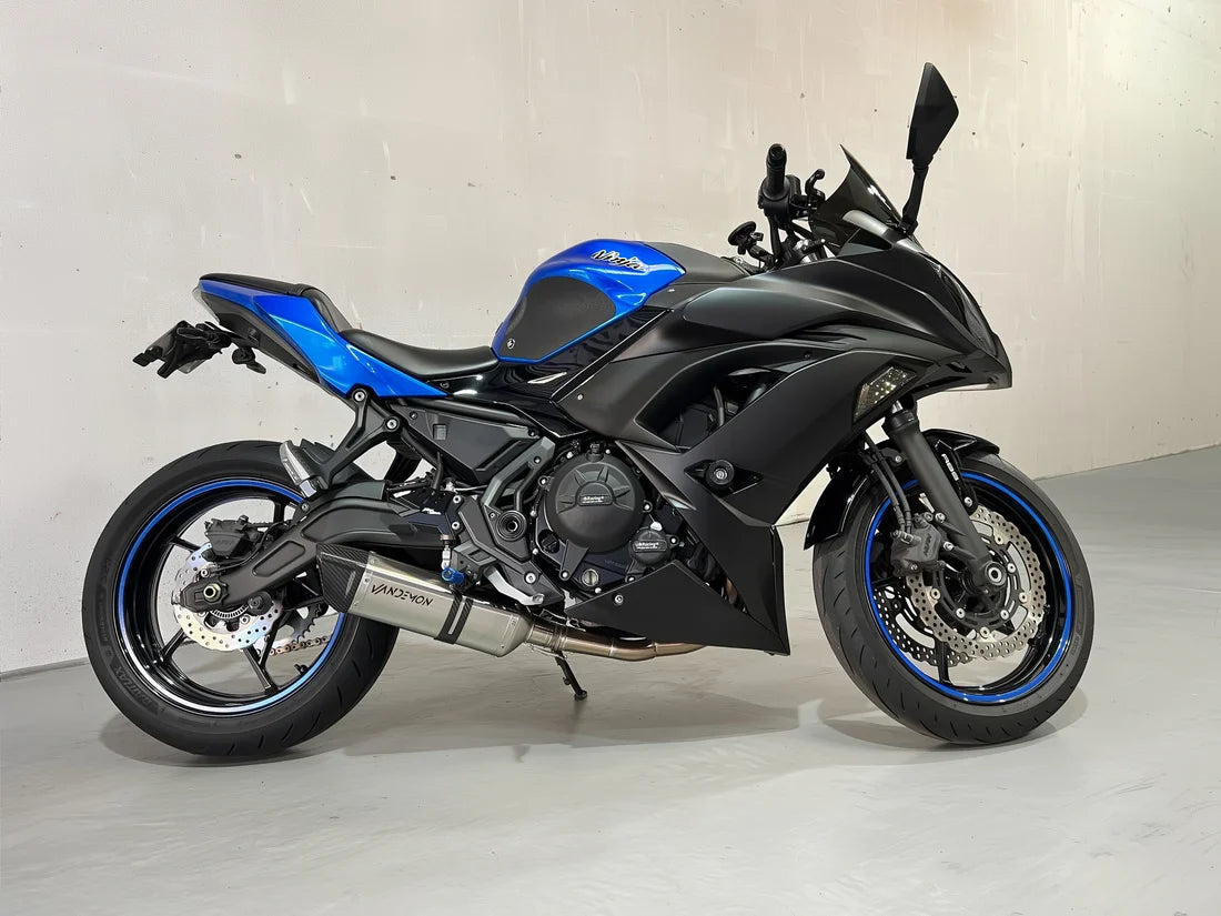 IN STOCK VANDEMON Kawasaki Z650 & Ninja 650 Vandemon Stainless Steel Exhaust System KAWANJA650SSBREXA VA-134